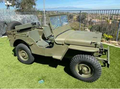 Willys Mb Jeep; F134 Engine; T90 Transmission; New: Used Classic Cars