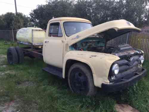 Ford F600 1955 No Reserve F600 All Original 12v Conversion Vans Suvs And Trucks Cars