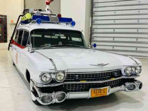 ghostbusters ecto 1 1959 1960 cadillac miller meteor ambulance used classic cars ghostbusters ecto 1 1959 1960 cadillac