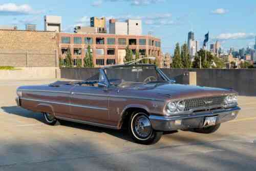 1 2 Ford Galaxie 500 Xl Convertible Pink Champagne 1963 1 2 Used Classic Cars