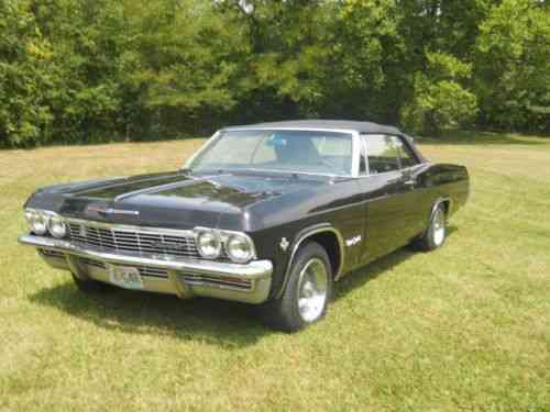 Chevrolet Impala Ss 1965 Impala Ss Convertible Motor Has Used Classic Cars