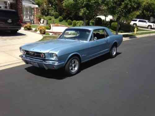 Ford Mustang 1966 66 Mustang Coup Blue Black Interior 6