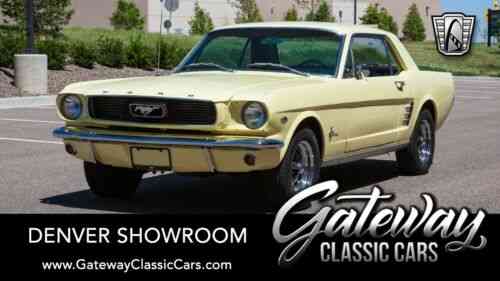 Springtime Yellow 1966 Ford Mustang Coupe 289 Cid V8 Automatic Used Classic Cars