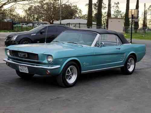 Ford Mustang Convertible Blue Rwd Automatic (1966): Used Classic Cars