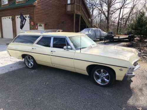 chevrolet bel air 9 passenger station wagon 1967 bel air 9 used classic cars carscoms com