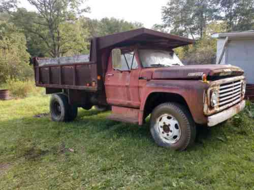 Ford F 600 1967 19 67 Ford F600 8 Ton Dump Truck For Parts Vans Suvs And Trucks Cars