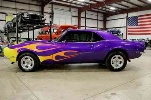 chevrolet camaro z 28 67731 miles purple flames coupe 355ci v8 used classic cars chevrolet camaro z 28 67731 miles
