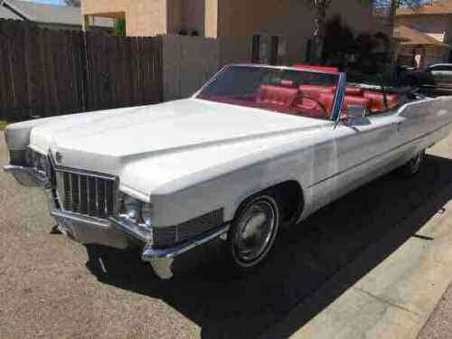 cadillac coupe deville convertible white rwd automatic 1970 used classic cars