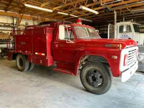 Ford F600 Fire Truck 500 Gallon Water Tank 4600 Miles Like Vans Suvs And Trucks Cars