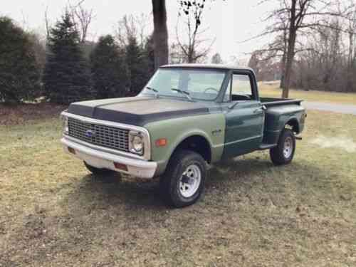 Chevrolet C-10 Custom (1972) Chevy Shortbed Stepside: Used Classic Cars