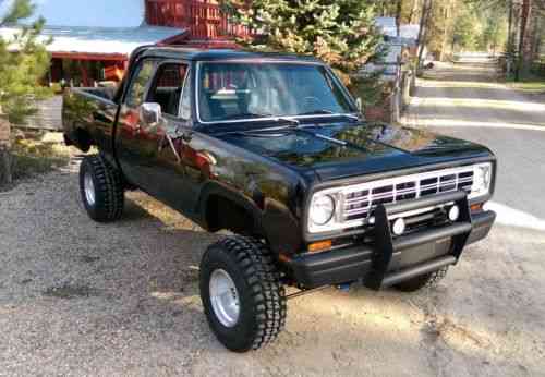 Dodge Power Wagon (1975) Black On Black 4x4 Dodge Power: Used Classic Cars