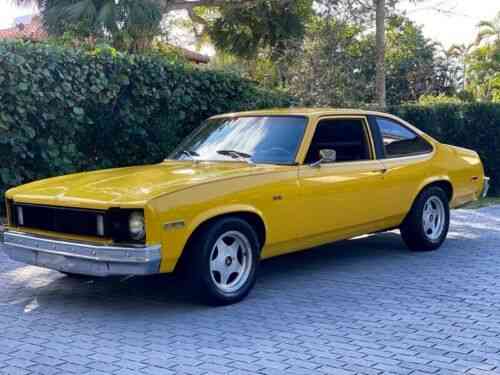 Chevrolet Nova Base 501 Miles Yellow American Muscle: Used Classic Cars