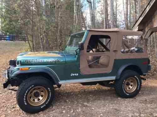 Jeep Cj Golden Eagle 1979 Jeep Cj7 Golden Eagle Rare Used