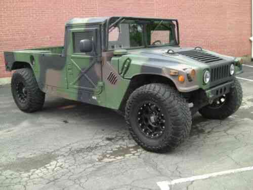 H1 Hummer 1984 Military Humvee 2 Door All Wheel Drive Pickup Convertible