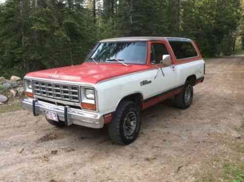 Dodge ramcharger 1983