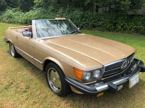 Mercedes Benz 560sl 1986 560sl Gold With Tan Interior Owned Used Classic Cars