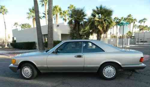 mercedes 560sec smoked silver brazil brown coupe 1987 i used classic cars carscoms com