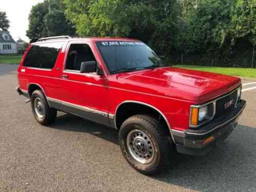 Gmc Jimmy 1991 Gmc Jimmy Sle Red 4x4 V6 Auto Air 67 000 Used Classic Cars