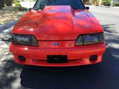 Ford Mustang Fox Body Gt Hatchback 1992 Red Mustang Fox Body Used Classic Cars
