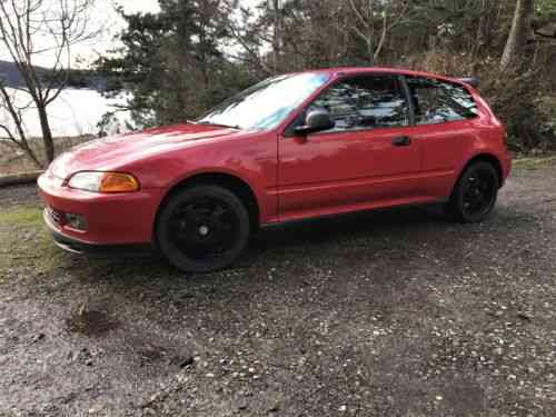 Honda Civic Dx 1992 This Milano Red Eg6 Hatchback Began Life Used Classic Cars