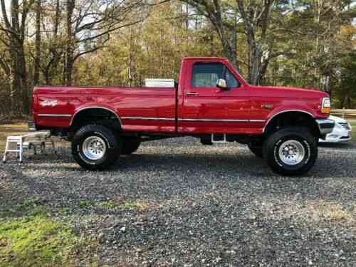 Ford F 150 4x4 Xlt Red 1994 Ford F 150 4x4 5 8l V8 Used Classic Cars 7135