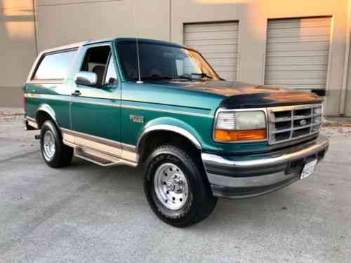 Ford Bronco Eddie Bauer (1996) Ford Bronco Rare Eddie: Used Classic Cars