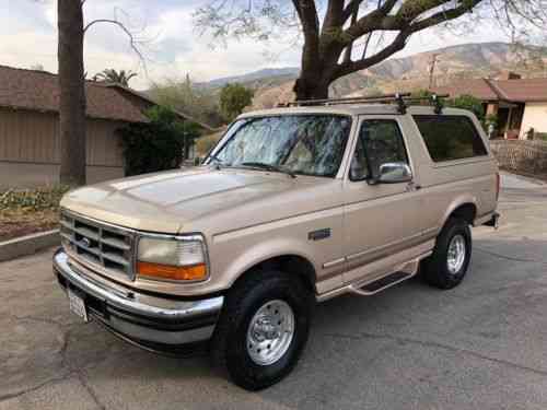 Ford Bronco Xlt Sport Utility 2 Door 1996 Up For Sale Is A