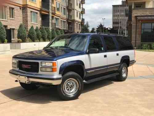 gmc suburban 2500 slt 4x4 1997 gmc suburban slt 4x4 v8 used classic cars gmc suburban 2500 slt 4x4 1997 gmc