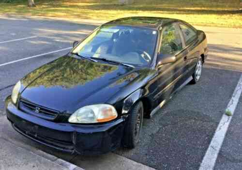 Black Coupe 1 8l Vtec Manual Honda Civic Ex Title In Hand Used Classic Cars