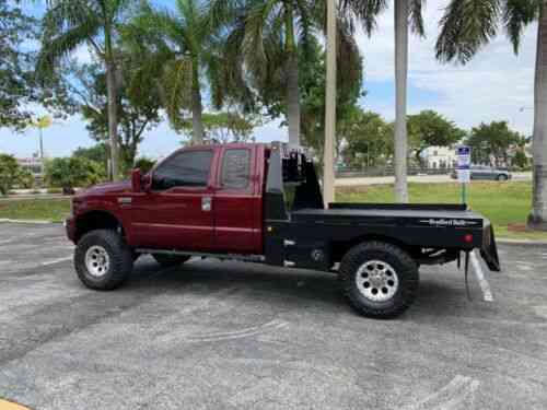 Ford F250 Power Stroke 4x4 7 3l Diesel Flat Bed Fifth Used Classic Cars