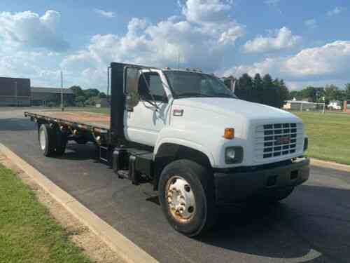 Gmc C-6500 24ft Flatbed Straight Truck Hauler Delivery: Vans, SUVs, and ...