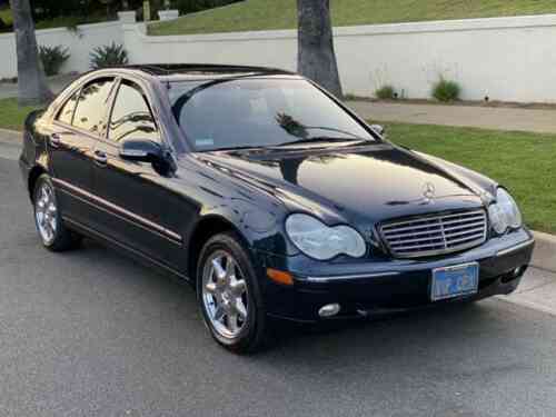 mercedes benz c320 one owner 51k miles black opal loaded used classic cars carscoms com