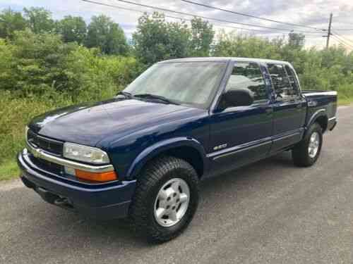 Chevrolet S10 Crew Cab 4 Door 4x4 Pickup Truck Low Miles One Owner 2003