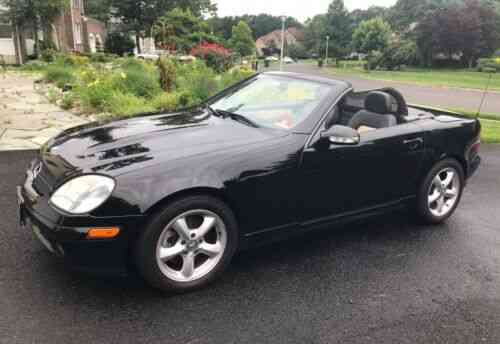 mercedes benz slk 320 black convertible 2004 fun to drive used classic cars mercedes benz slk 320 black convertible