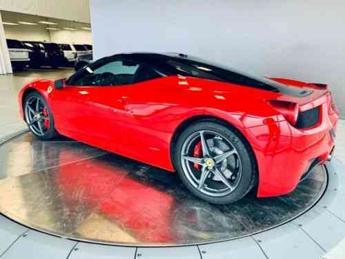 Ferrari 458 Italia Red With Black Leather Interior And Red Stitching 2012
