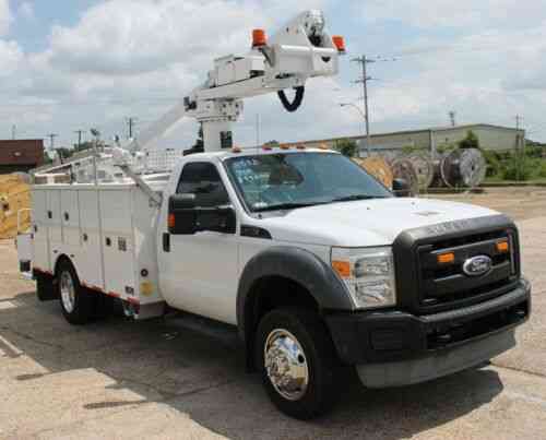 Ford F550 Bucket Truck 90k Miles Generator Altec At235 40ft Lift Clean 2012