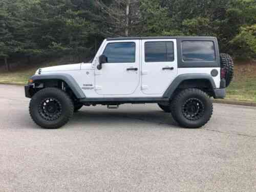 4 door white wrangler