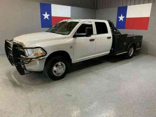 12 Ram 3500 4x4 Flatbed Tool Boxes Dually 6 7l Cummins Diesel Used Classic Cars