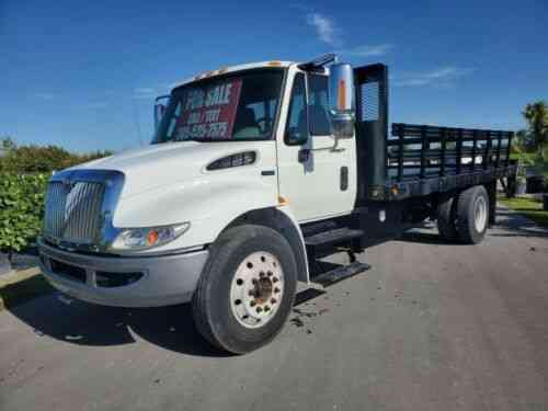 International 4300 M7 Flatbed (2013) Stake Body: Vans, SUVs, and Trucks ...