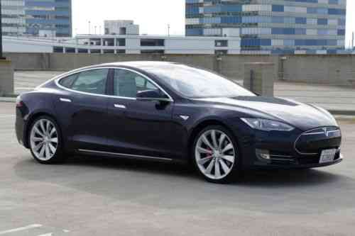 Tesla Model S P85 Performance Plus Free Vehicle Shipping 2013