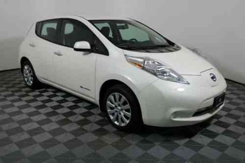 Nissan Leaf S 34553 Miles Pearl White 4d Hatchback 80kw Ac Used