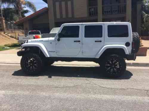 all white wrangler