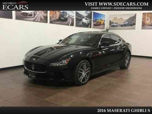 Maserati Ghibli S Metallic Black On Black Interior 15k Miles Serviced 2016