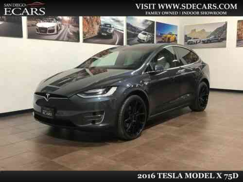 Tesla Model X 75d Auto Pilot Air Suspension Ultra White Interior 36k 2016