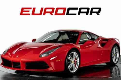 Ferrari 488 Gtb 39l Twin Turbo V8 660hp 561ft Lbs Rosso Corsa 2017