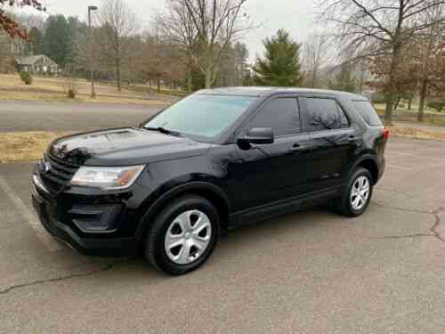 Black 17 Ford Explorer Police Interceptor Utility Only 38k Used Classic Cars
