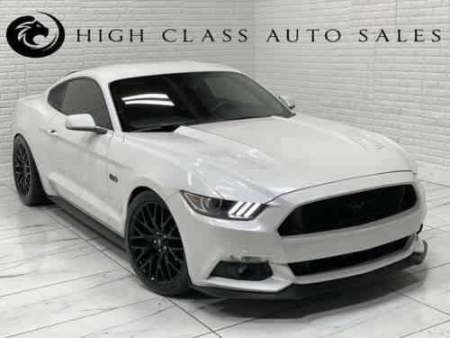 Ford Mustang Gt 2dr Fastback Miles White Coupe 5 0l V8 Used Classic Cars