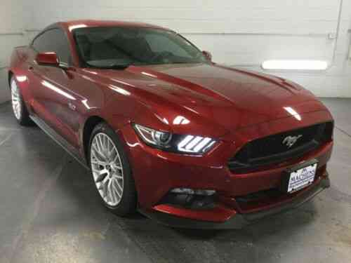 Ford Mustang Gt Premium Fastback Miles Ruby Red Coupe 5 Used Classic Cars