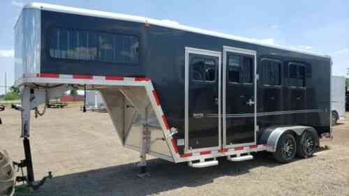 Frontier 3 Horse Gooseneck Aluminum Horse Trailer For: Vans, SUVs, and ...