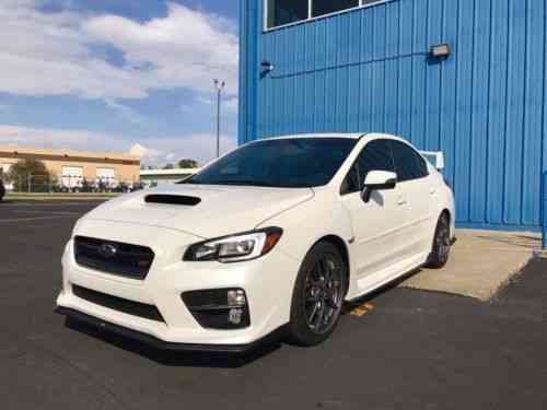 Subaru Wrx Sti Limited 17 Amazing Crystal White Pearl 16 Used Classic Cars